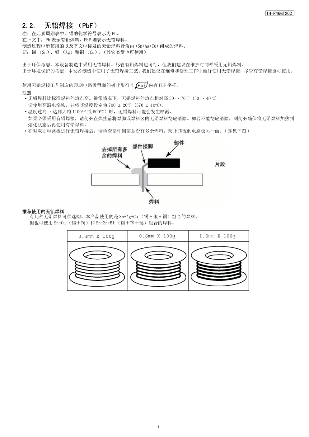 松下TH-P46GT20C等离子显示器(GPF13DSAL机芯)维修手册和图纸-6 松下TH-P46GT20C等离子显示器(GPF13DSAL机芯)维修手册和图纸-6