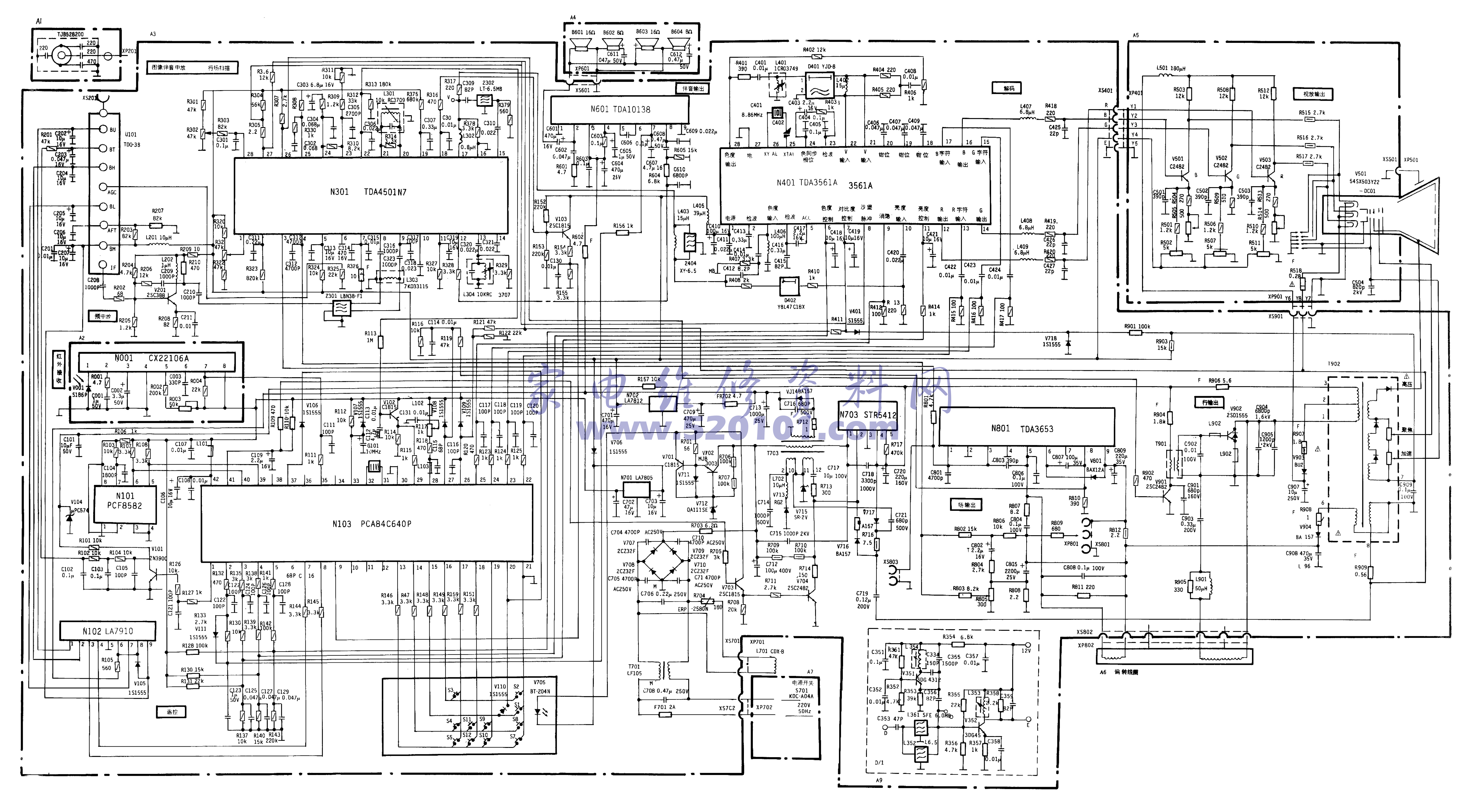 乐华TC542-2PD 4501彩电图纸-0 乐华TC542-2PD 4501彩电图纸-0