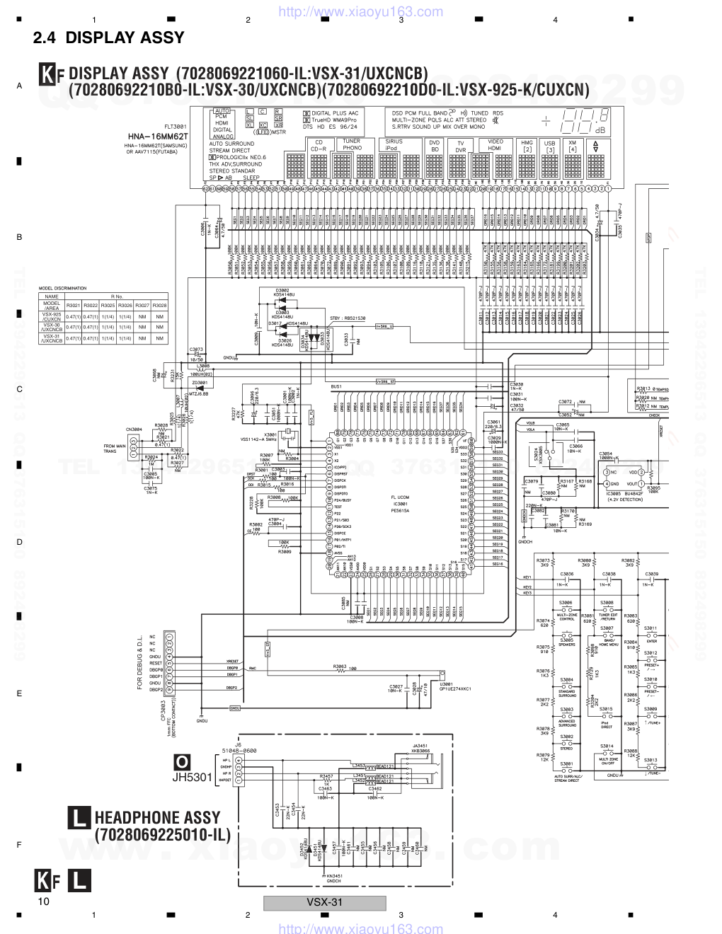 先锋PIONEER VSX-925-K电路图-9 先锋PIONEER VSX-925-K电路图-9