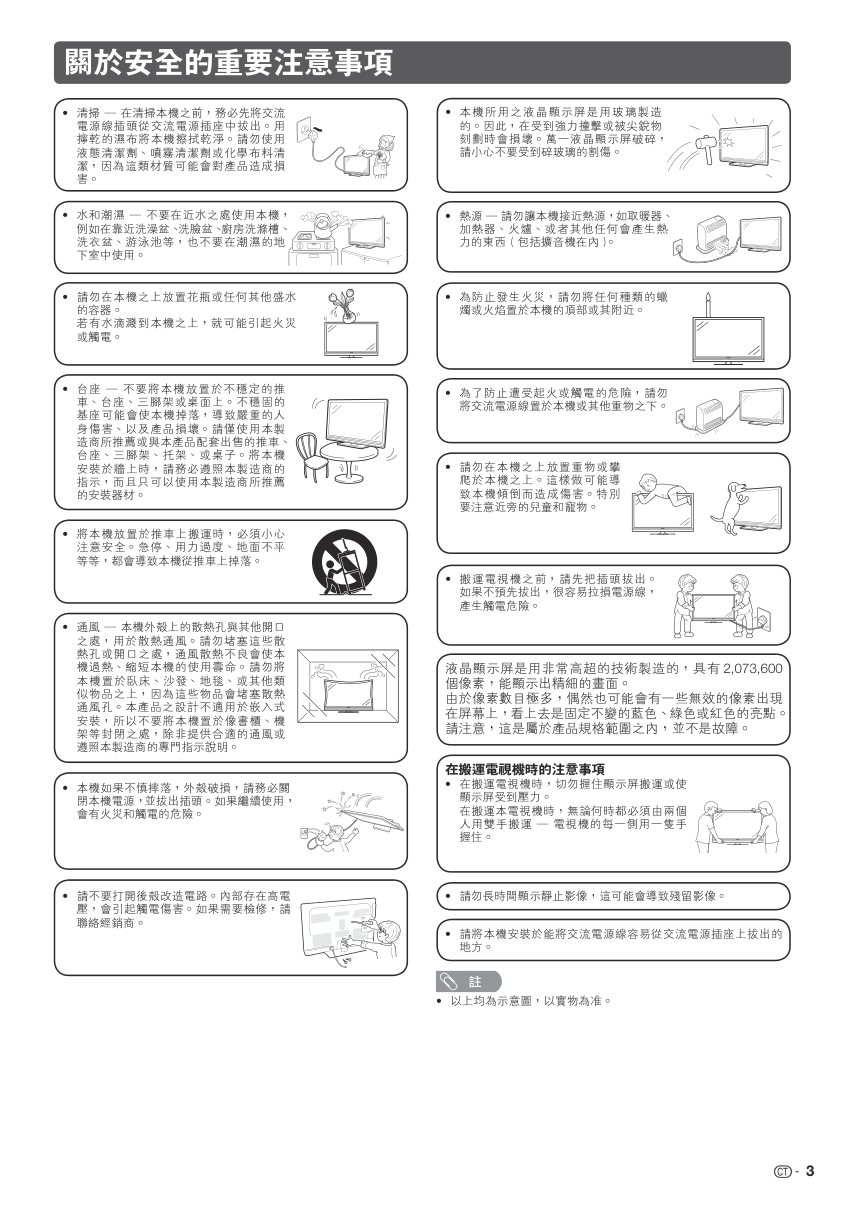 声宝LC-46LX530H型液晶电视机说明书-3 声宝LC-46LX530H型液晶电视机说明书-3