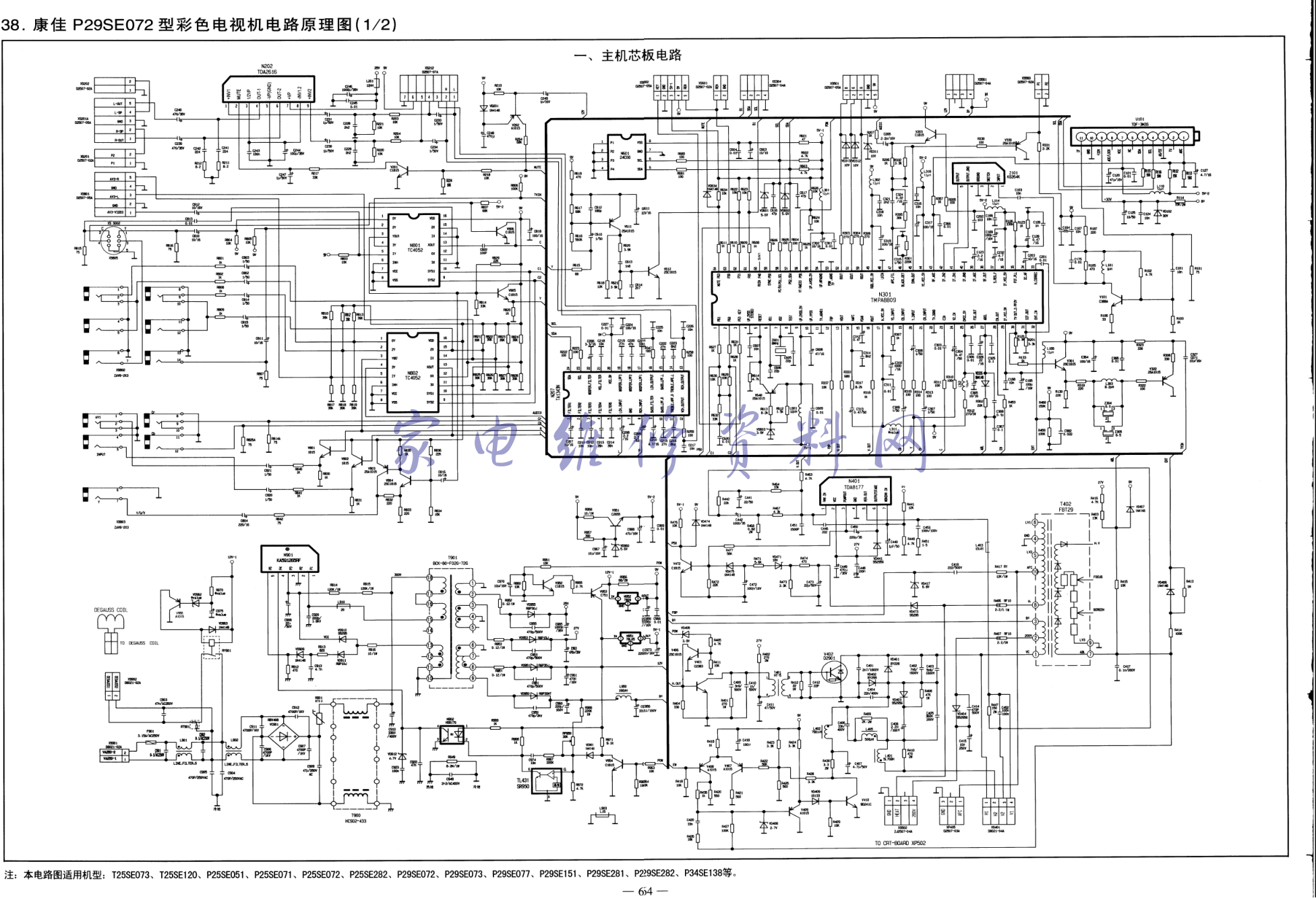 康佳P29SE072、P29SE073、P29SE077、P29SE151、P29SE281、P29SE282、P34S-0 康佳P29SE072、P29SE073、P29SE077、P29SE151、P29SE281、P29SE282、P34S-0