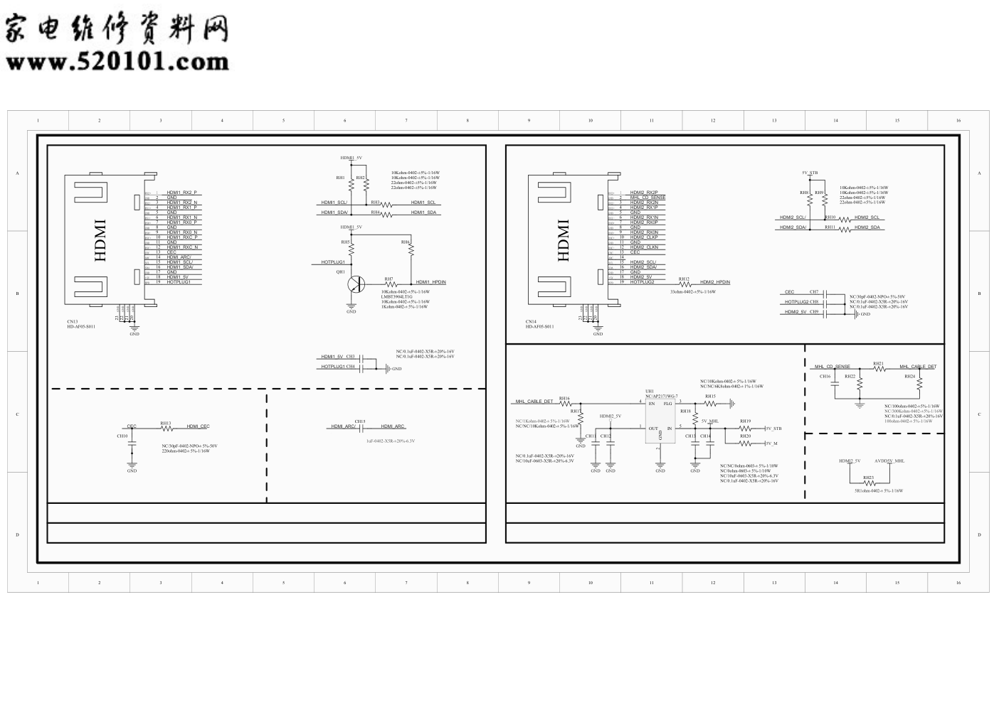 海尔液晶TP.VST69D.PB83B主板电路原理图-6 海尔液晶TP.VST69D.PB83B主板电路原理图-6