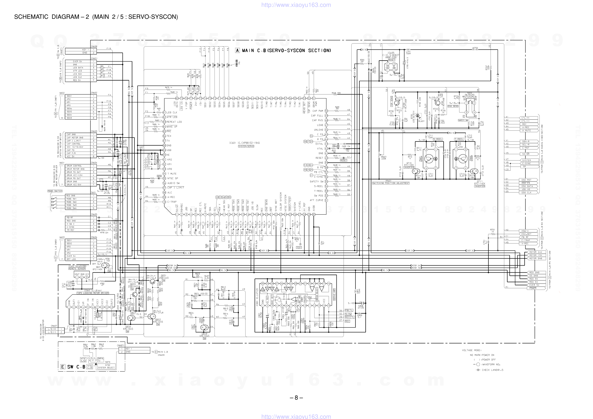 爱华AIWA HV-MC70KER CD播放机电路图-7 爱华AIWA HV-MC70KER CD播放机电路图-7