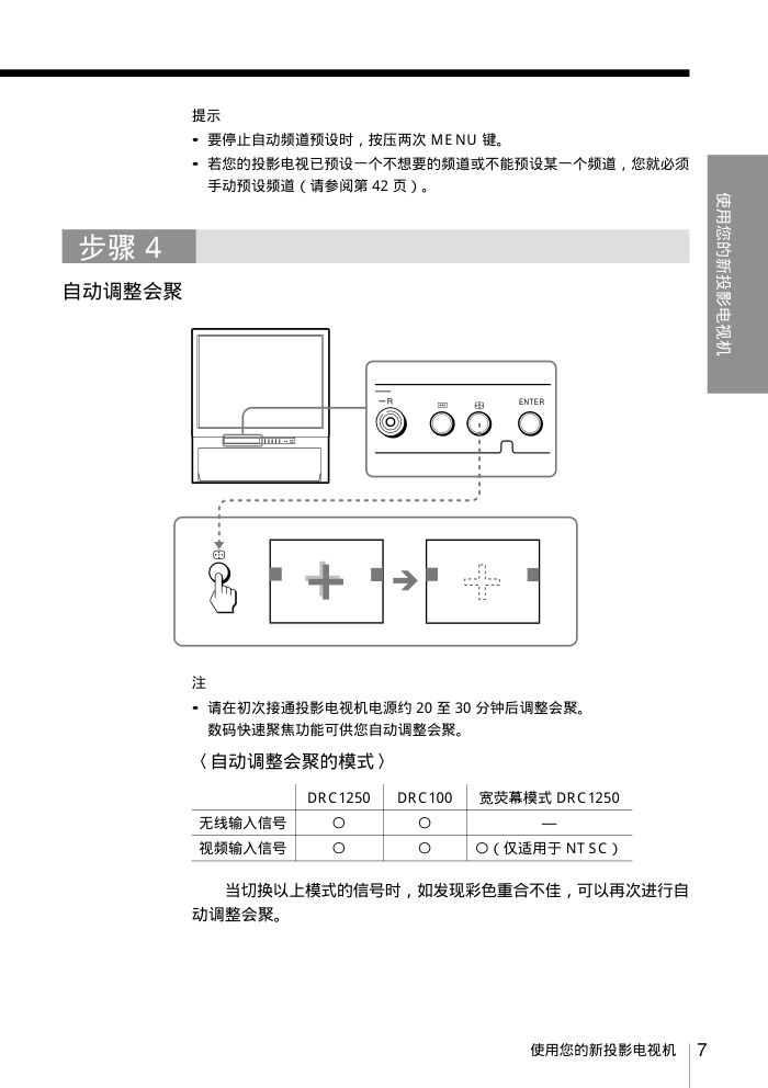 索尼KP-ER43M90背投彩电使用说明书-6 索尼KP-ER43M90背投彩电使用说明书-6
