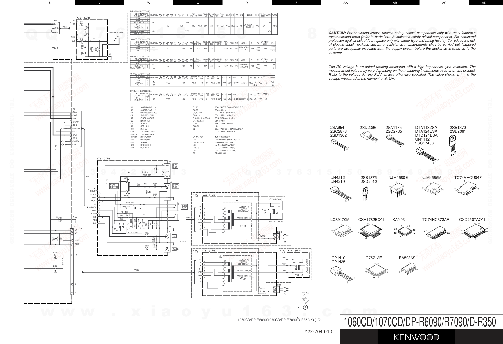 建伍KENWOOD DP-R7090 CD播放机维修手册-8 建伍KENWOOD DP-R7090 CD播放机维修手册-8