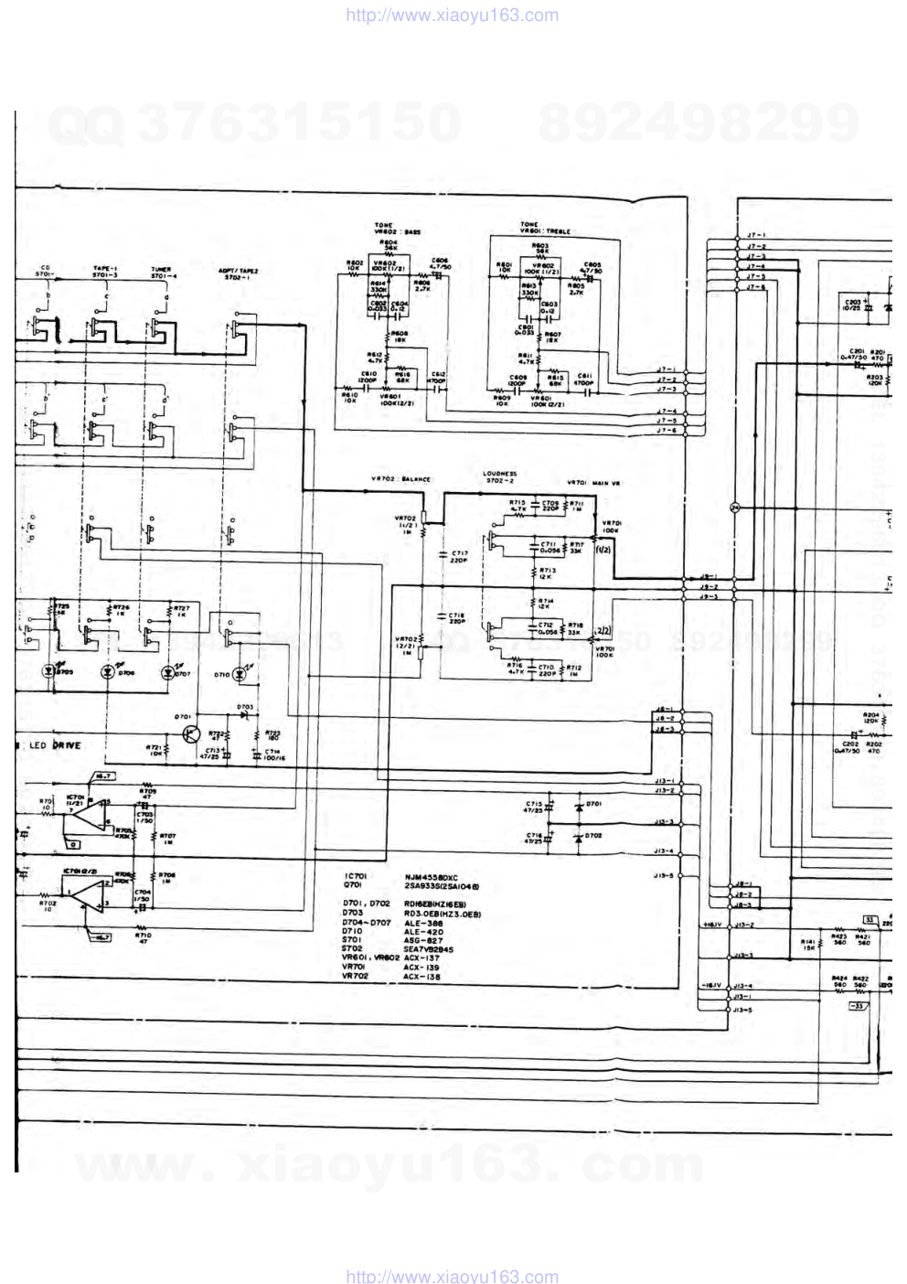 先锋PIONEER SA-960音响电路图-1
