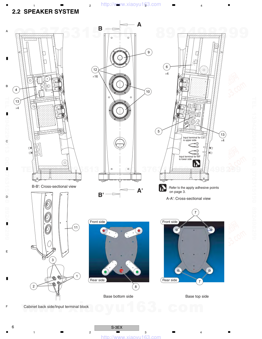 先锋PIONEER S-3EX音响电路图-5