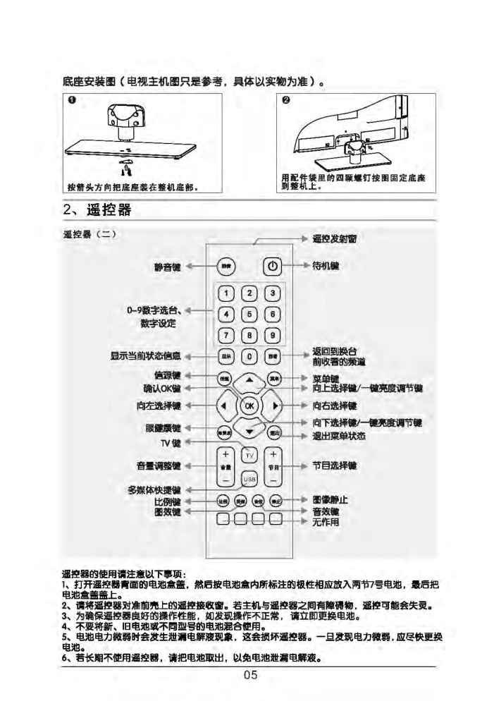 TCL王牌LED32C720液晶彩电使用说明书-5 TCL王牌LED32C720液晶彩电使用说明书-5