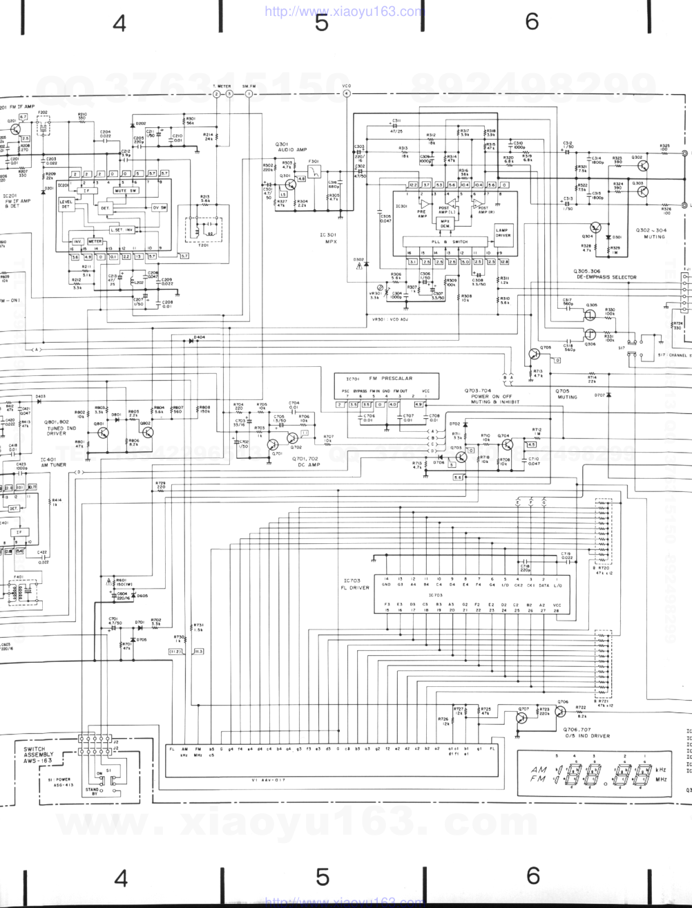 先锋PIONEER TX-950电路图-4 先锋PIONEER TX-950电路图-4