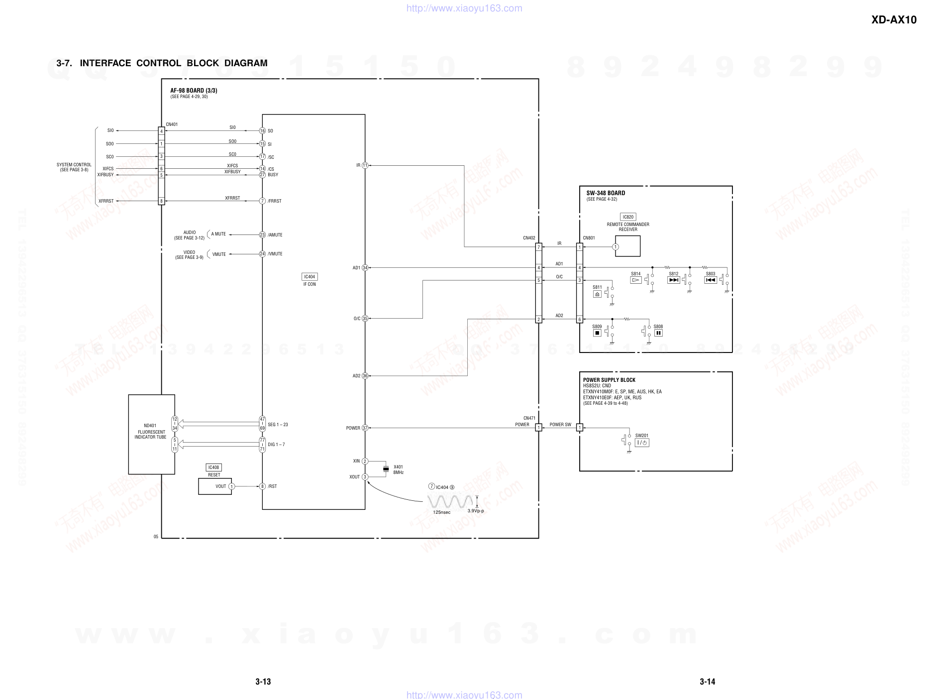 爱华AIWA RM-Z400E CDDVD播放器电路图-7 爱华AIWA RM-Z400E CDDVD播放器电路图-7