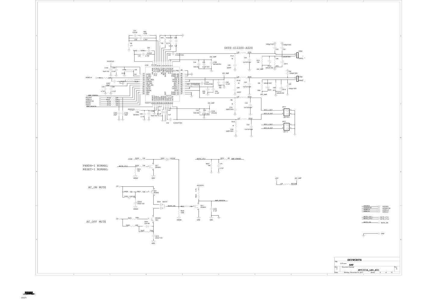 创维8K52机芯维修手册和电路原理图-5