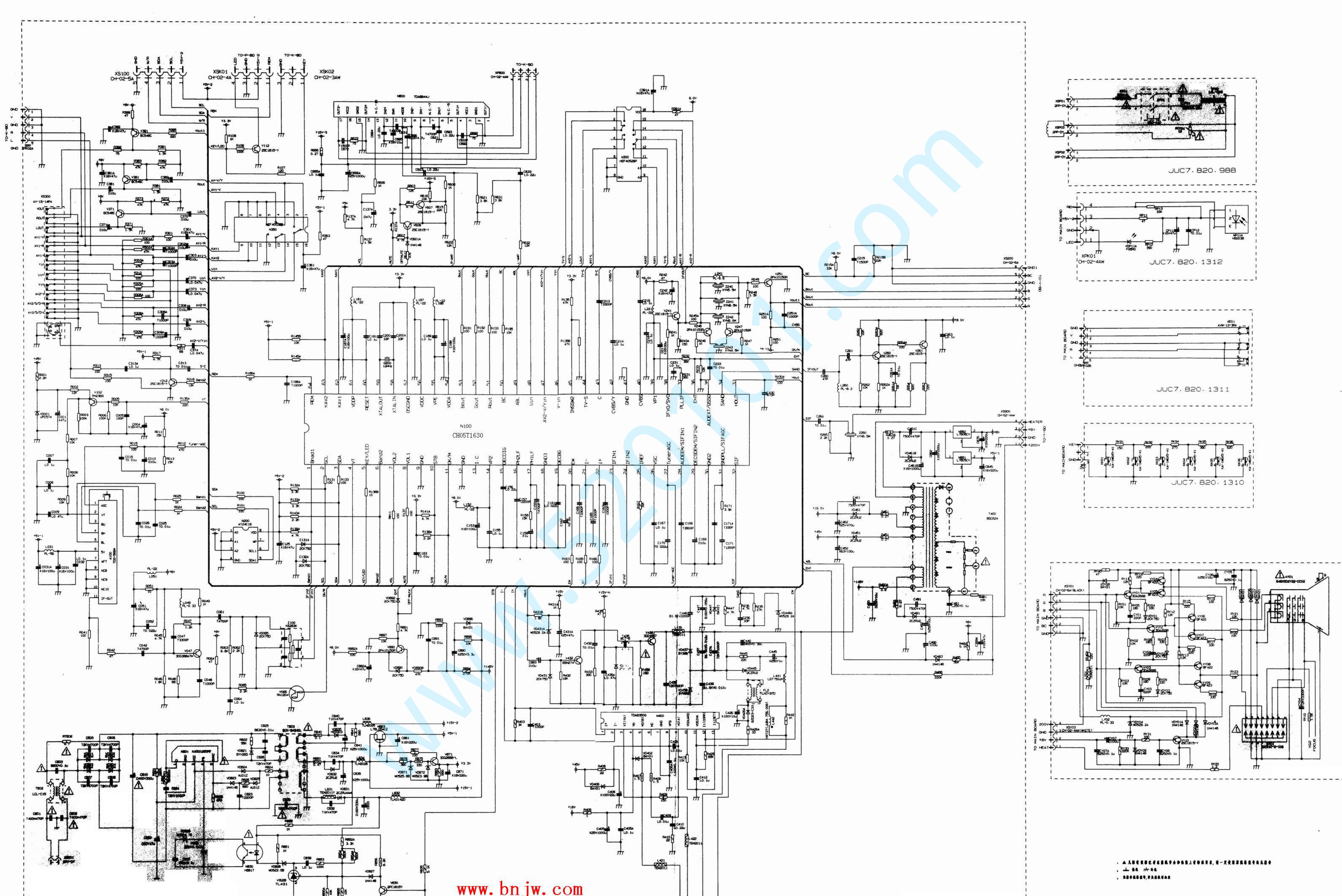 长虹CH05T1630[OM8373] TDA8350Q TDA8944J 5Q1265RT电路原理图-0