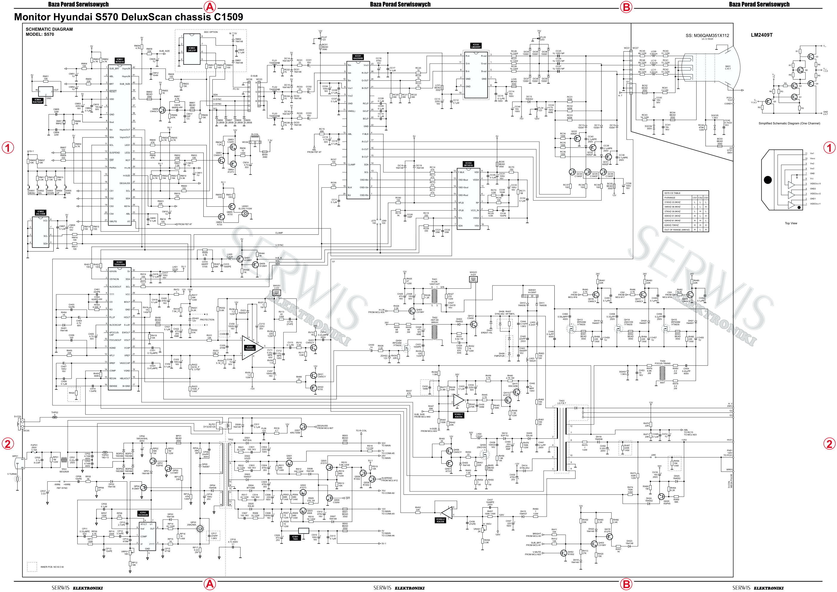 现代S570显示器电路原理图-0 现代S570显示器电路原理图-0