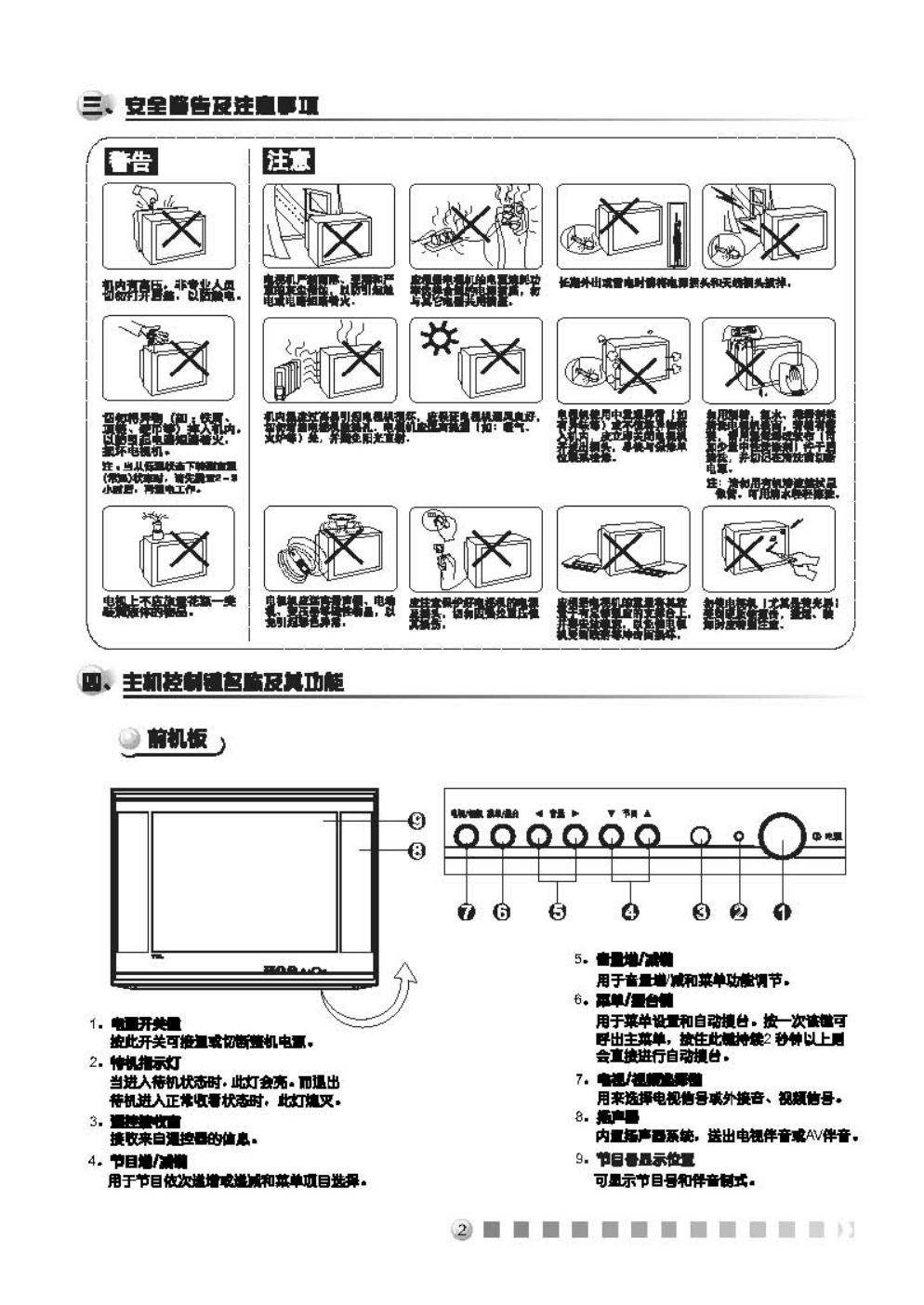 TCL王牌NT25A41彩电使用说明书-1 TCL王牌NT25A41彩电使用说明书-1