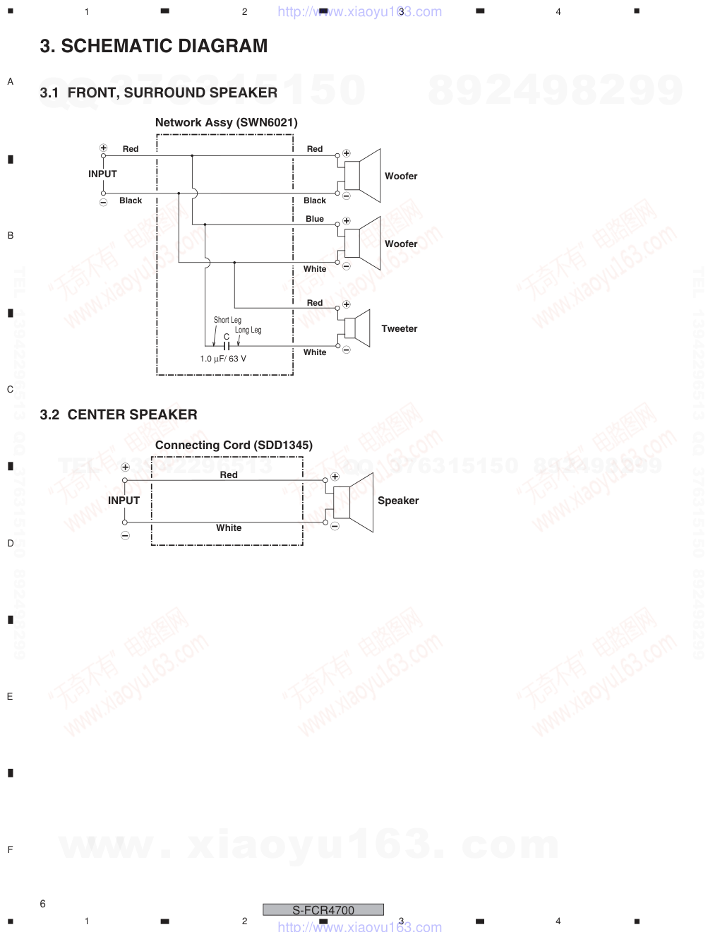 先锋PIONEER S-FCR4700XTWUC电路图-5 先锋PIONEER S-FCR4700XTWUC电路图-5