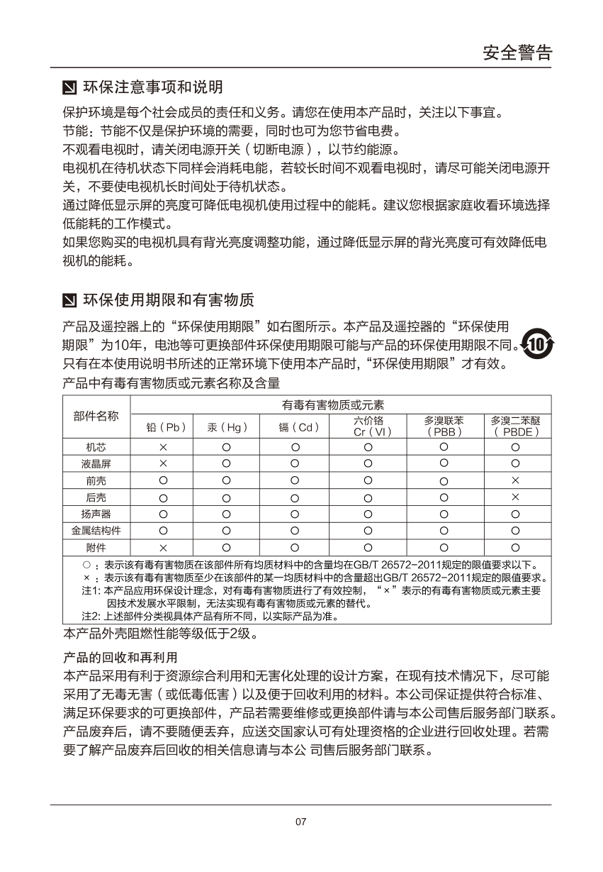TCL王牌42E10液晶彩电使用说明书-8