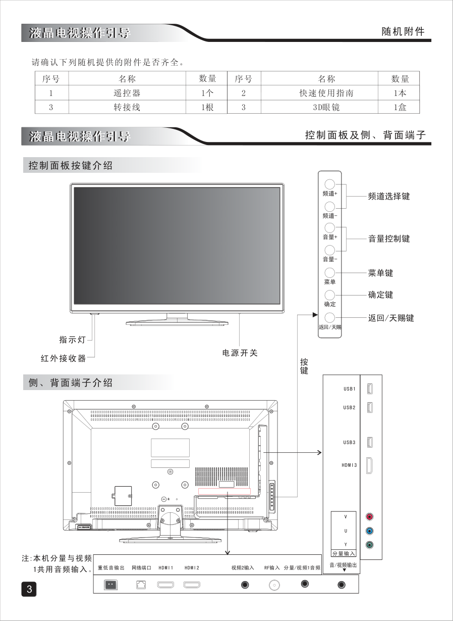 创维49E7BRE液晶彩电使用说明书-4 创维49E7BRE液晶彩电使用说明书-4