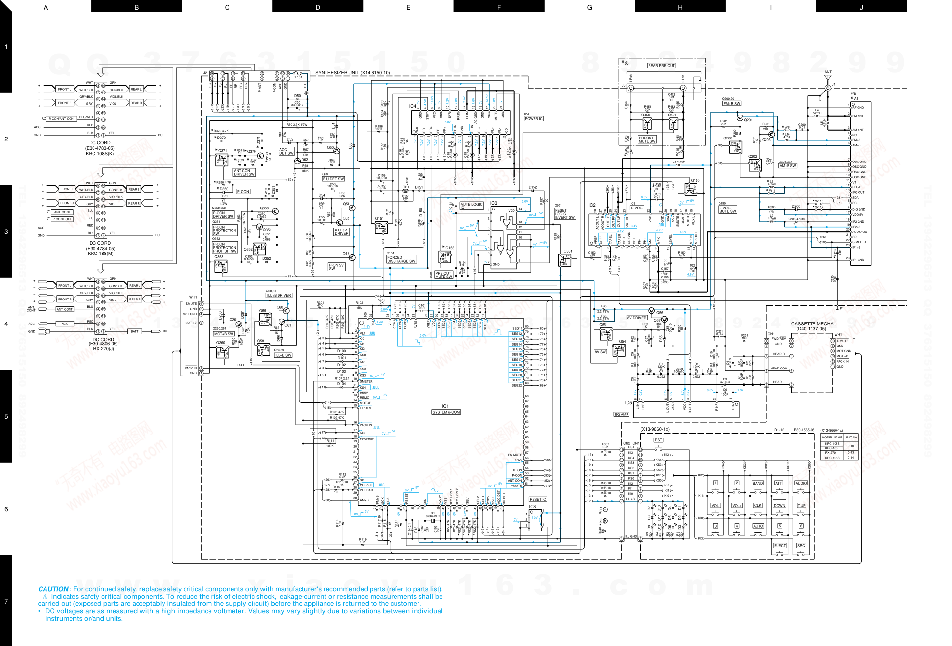 建伍KENWOOD KRC-108S磁带录放机维修手册-8 建伍KENWOOD KRC-108S磁带录放机维修手册-8