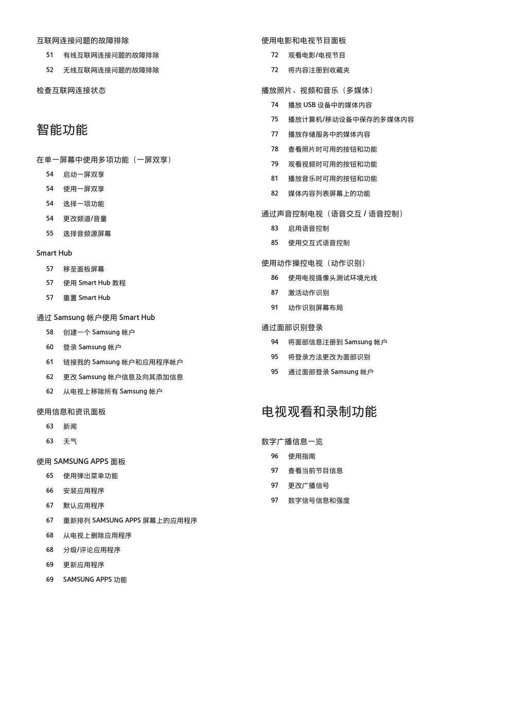 三星UA65H6400液晶彩电使用说明书-2
