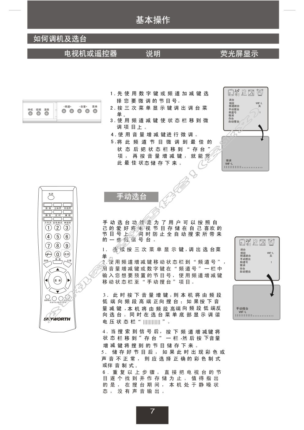 创维14NS9000(3P30机芯)彩电使用说明书-6