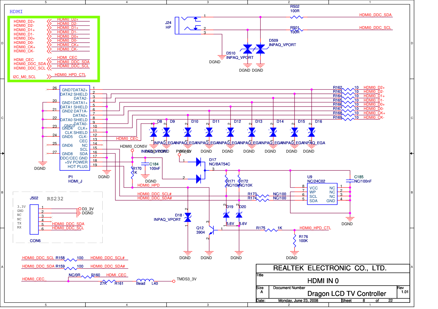 海信TLM32V67D系列（1546板）主板原理图-8