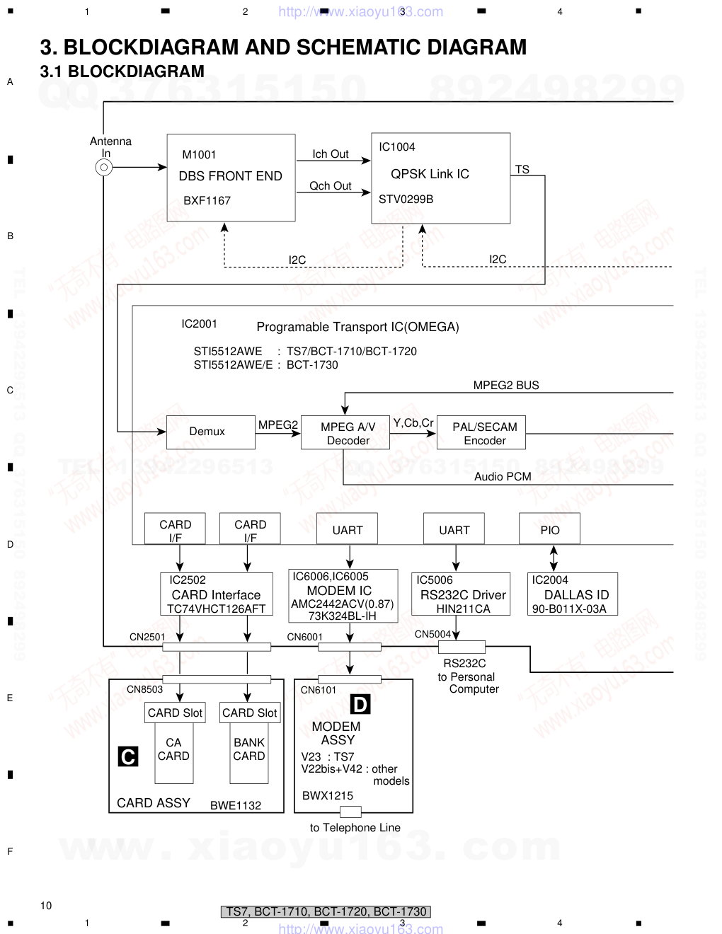 先锋PIONEER BCT-1710音响电路原理图-9 先锋PIONEER BCT-1710音响电路原理图-9