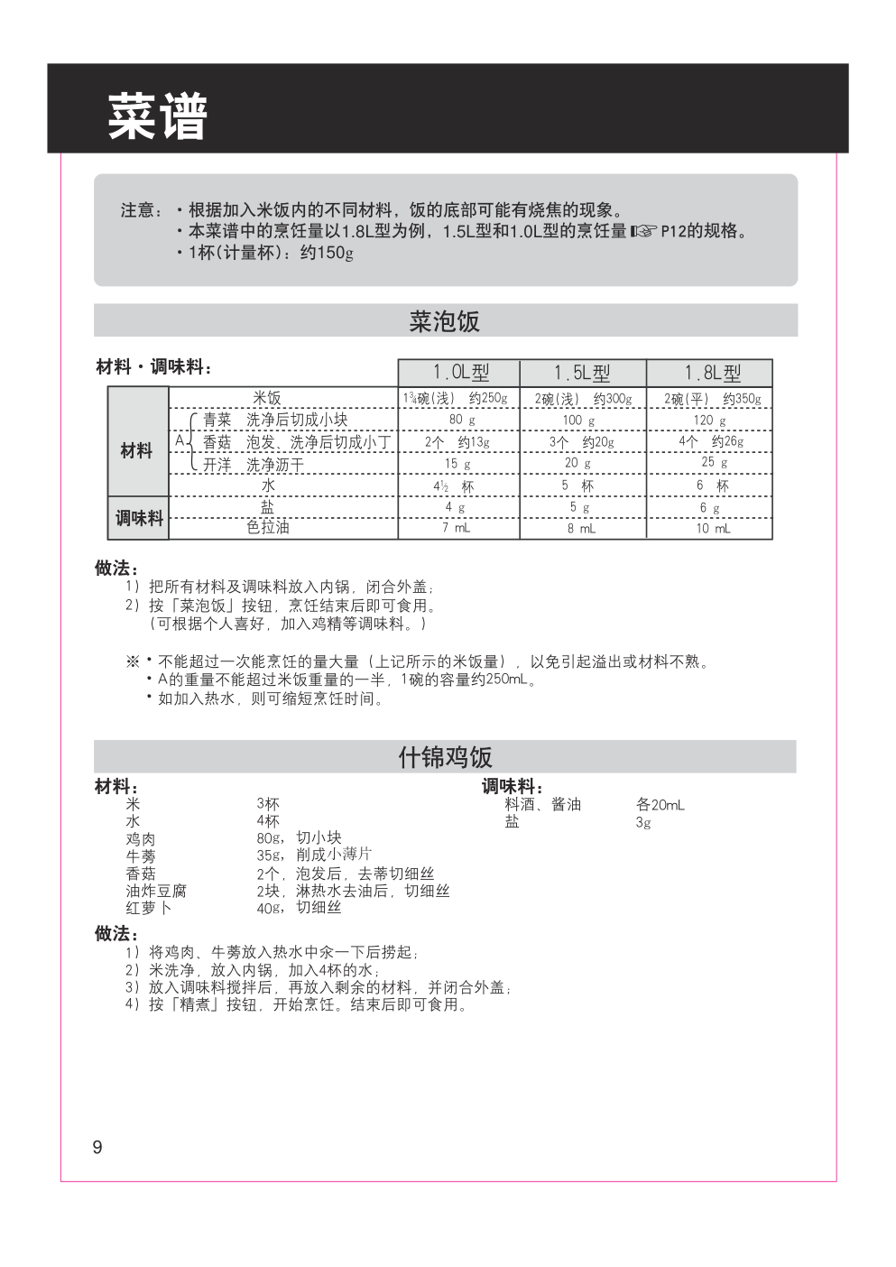 东芝电视机TH-P60S30C使用说明书-9