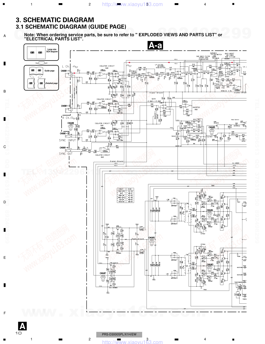 先锋PIONEER PRS-D3000SPL音响电路图-9 先锋PIONEER PRS-D3000SPL音响电路图-9