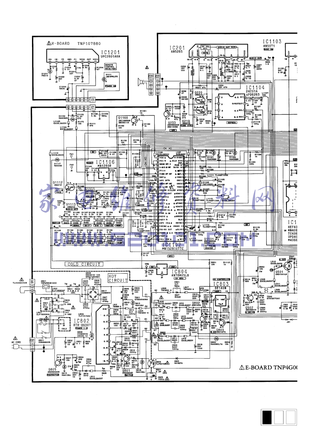 松下KL-14L3R彩电图纸-1 松下KL-14L3R彩电图纸-1