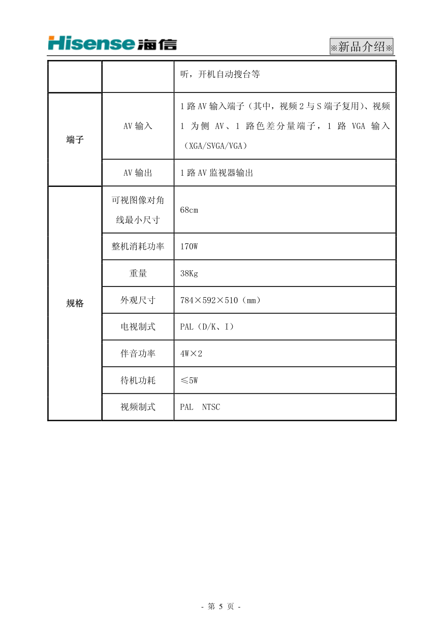 海信HDP29R68电视使用说明书-4 海信HDP29R68电视使用说明书-4