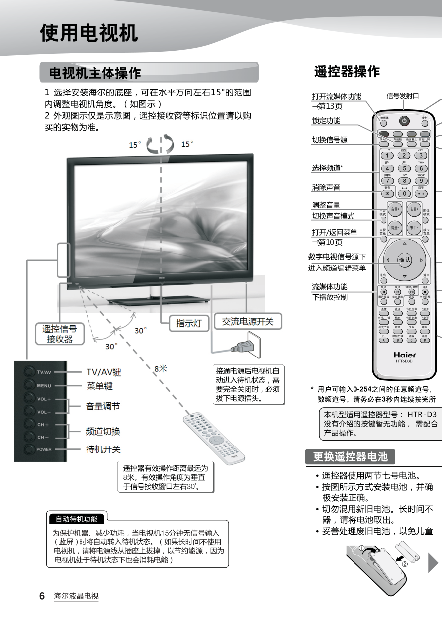 海尔LE42Z300R3D液晶彩电使用说明书-7 海尔LE42Z300R3D液晶彩电使用说明书-7