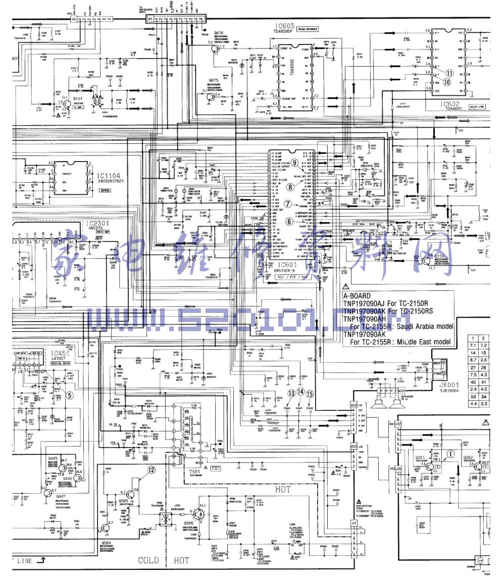 松下TC-2150R TC-2150RS TC-2155R彩电图纸-3