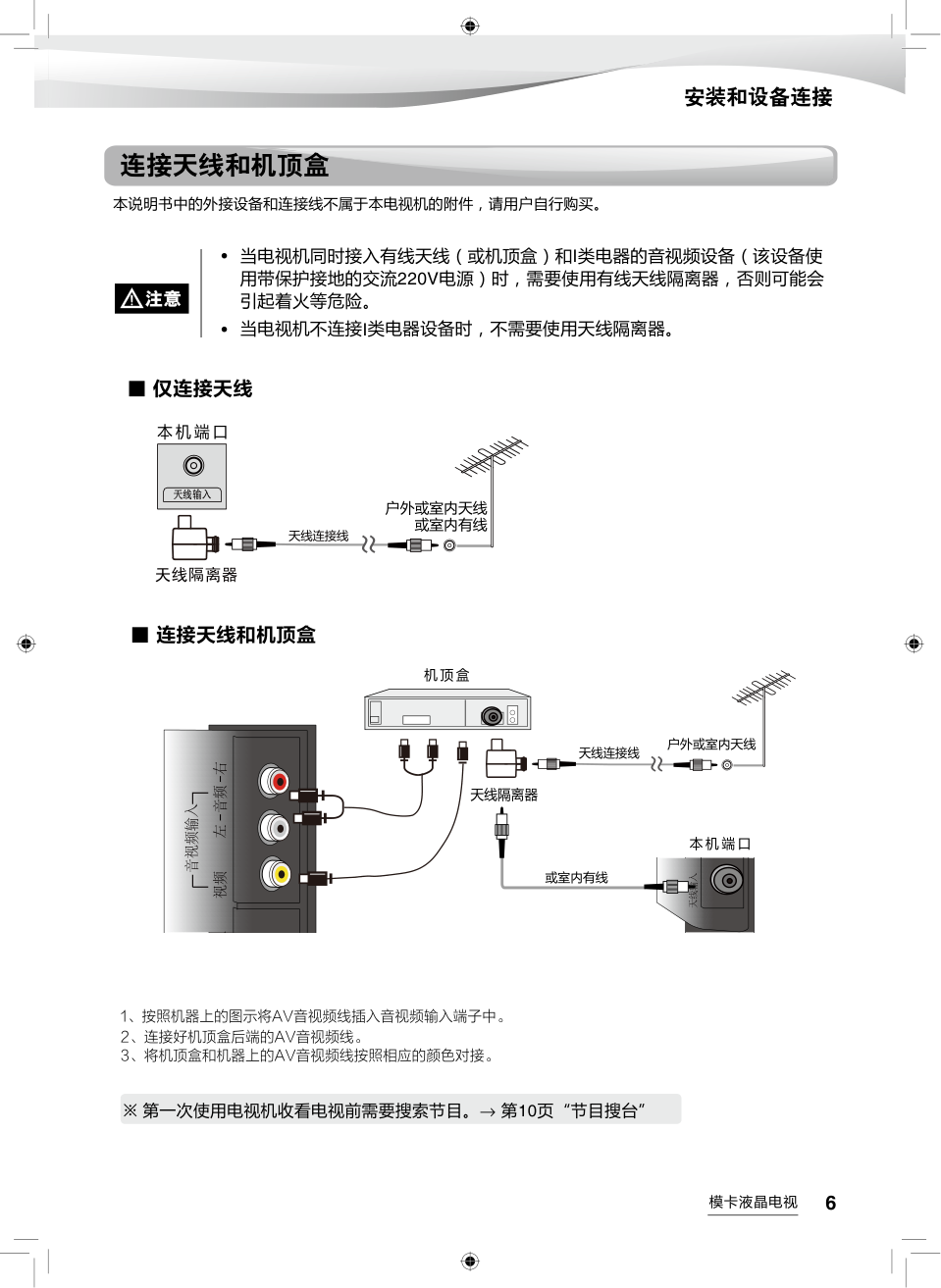 海尔32A6M液晶彩电使用说明书-6 海尔32A6M液晶彩电使用说明书-6