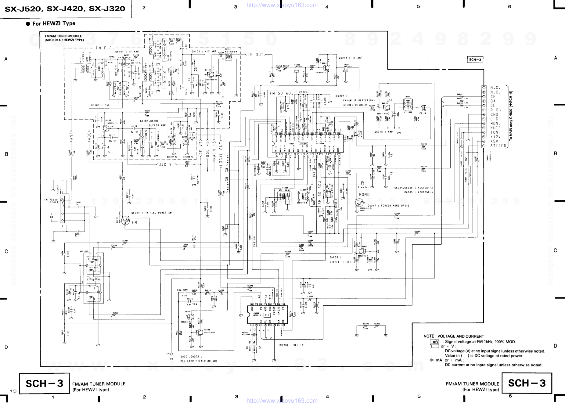 先锋PIONEER SX-J320电路图-7