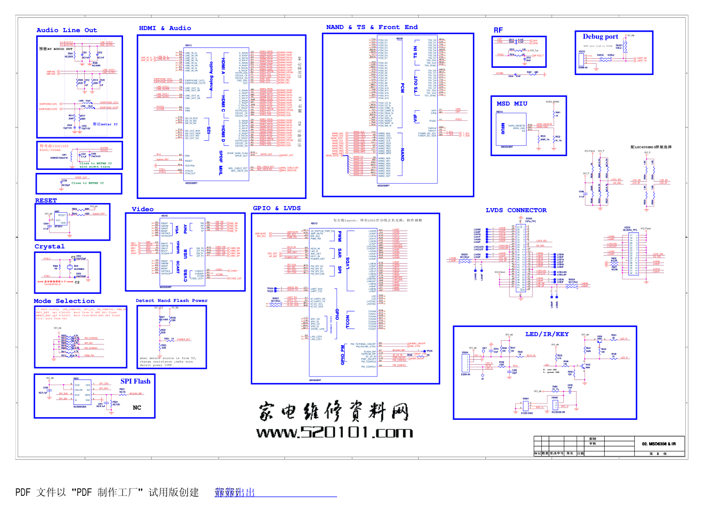 康佳液晶电视35019528主板电路原理图-2 康佳液晶电视35019528主板电路原理图-2