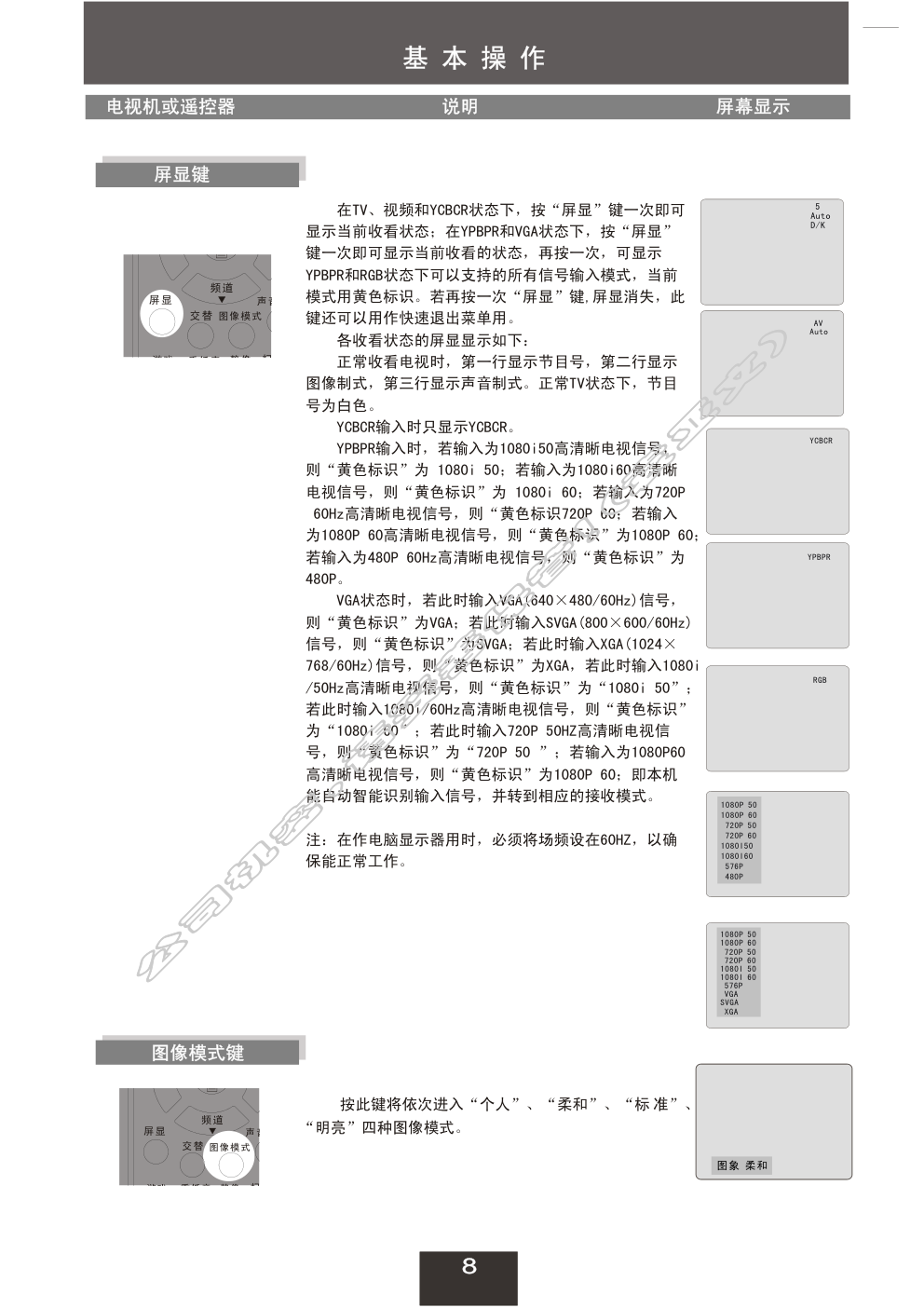 创维34T68HT(6D92机芯)彩电使用说明书-8