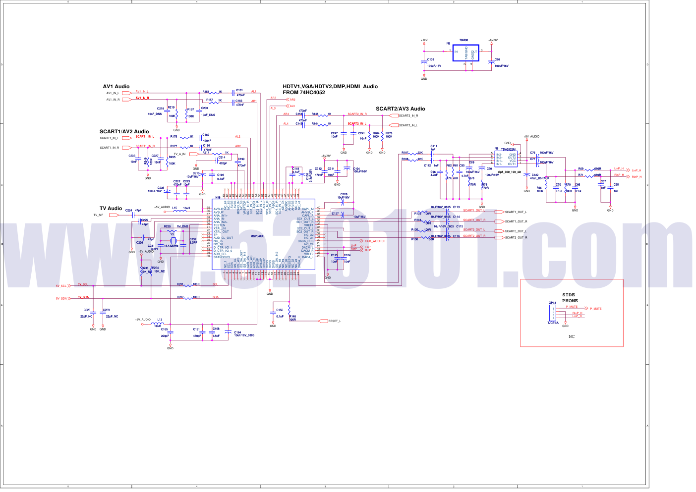 海信TLM3229G、TLM3729G、TLM4229G彩电原理图-3 海信TLM3229G、TLM3729G、TLM4229G彩电原理图-3