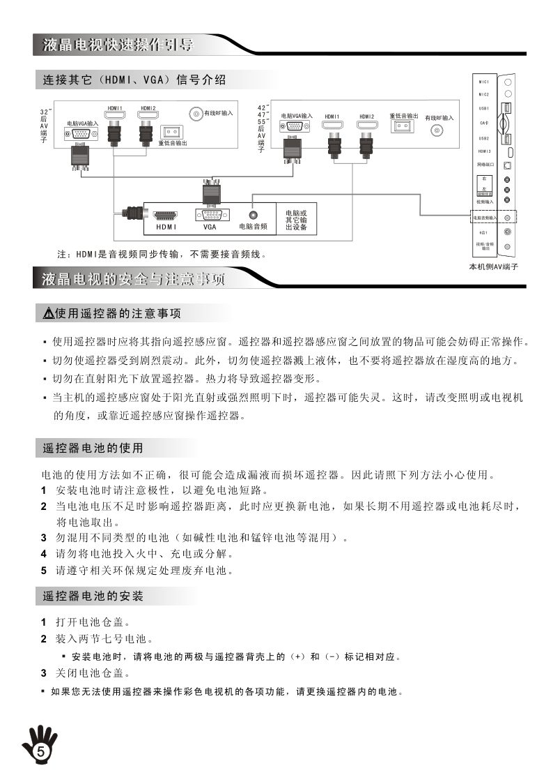 创维42E81RA液晶彩电使用说明书-5