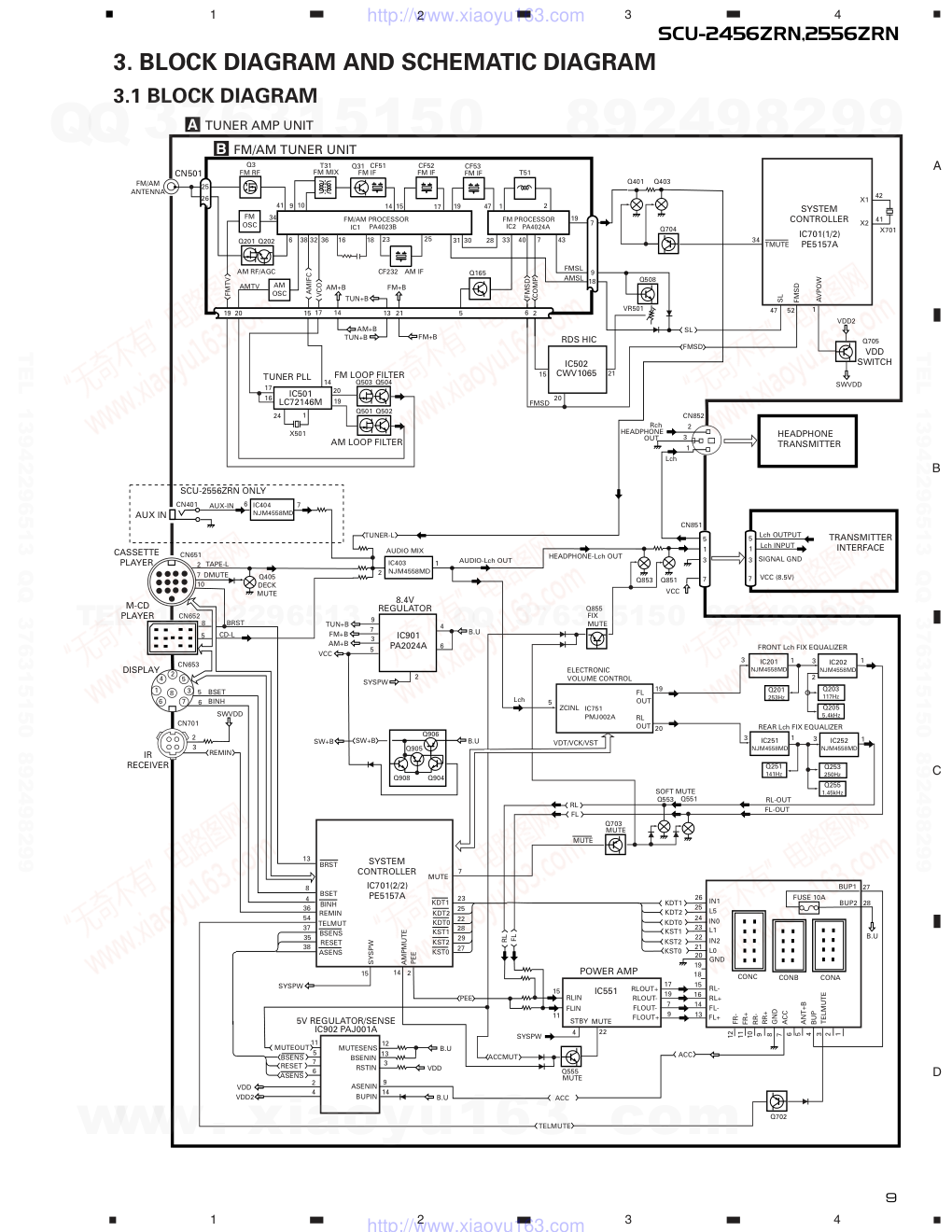 先锋PIONEER SCU-2456ZRNX1BEW电路图-8 先锋PIONEER SCU-2456ZRNX1BEW电路图-8