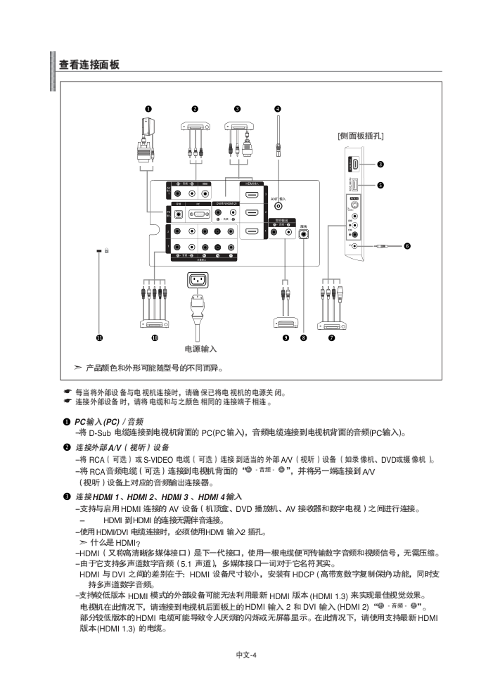 三星LA46A680M1R液晶彩电使用说明书-7 三星LA46A680M1R液晶彩电使用说明书-7