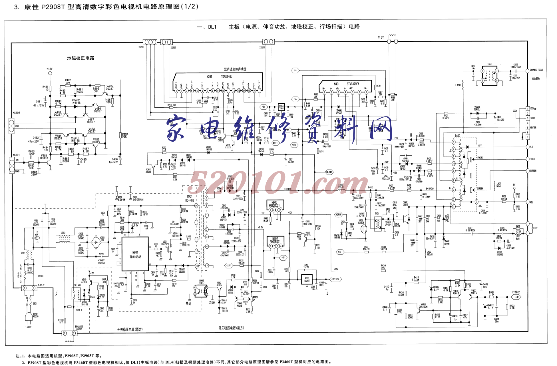 康佳P2908T型数字高清机图纸-0 康佳P2908T型数字高清机图纸-0