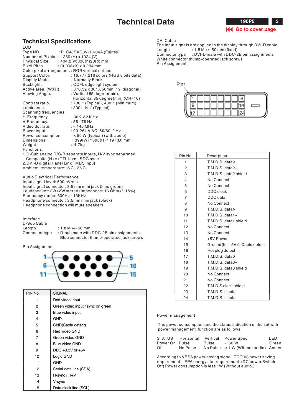 飞利浦190P5EG00液晶显示器维修手册-2