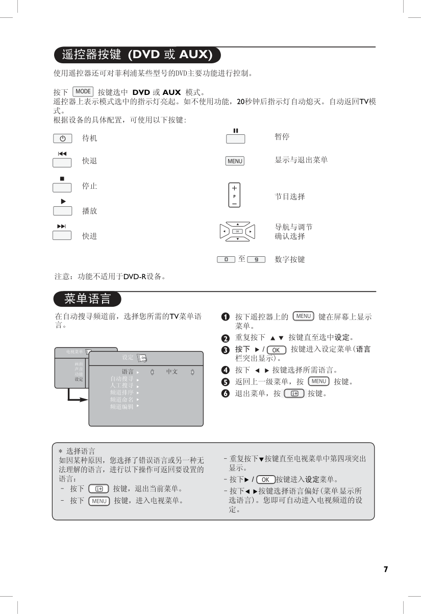 PHILIPS FLAT TV电视机说明书-7 PHILIPS FLAT TV电视机说明书-7
