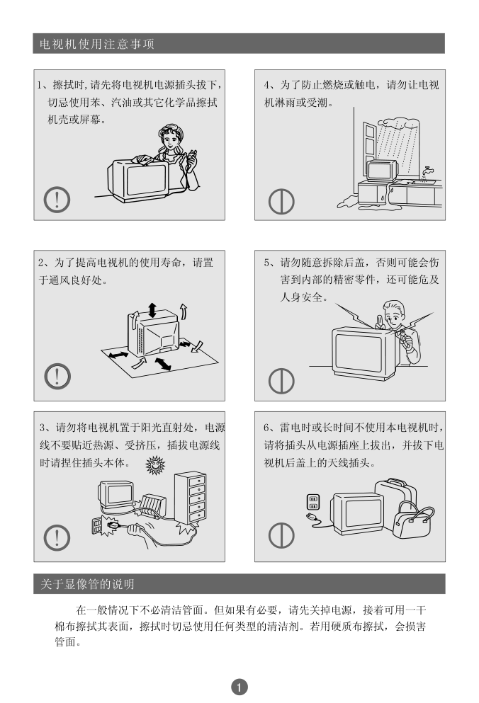 海尔21TB1彩电使用说明书-4