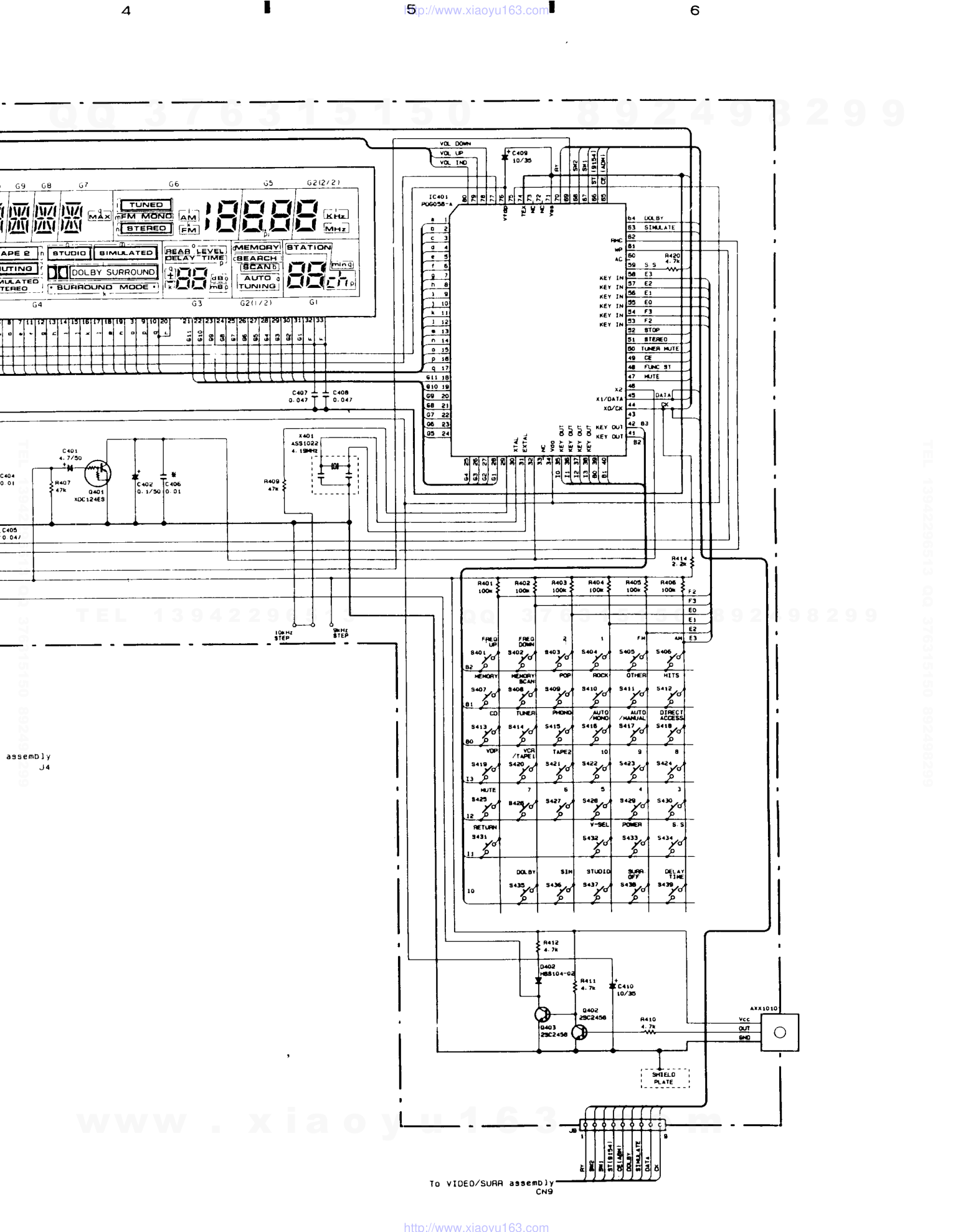 先锋PIONEER VSX-401KUCCA电路图-4 先锋PIONEER VSX-401KUCCA电路图-4