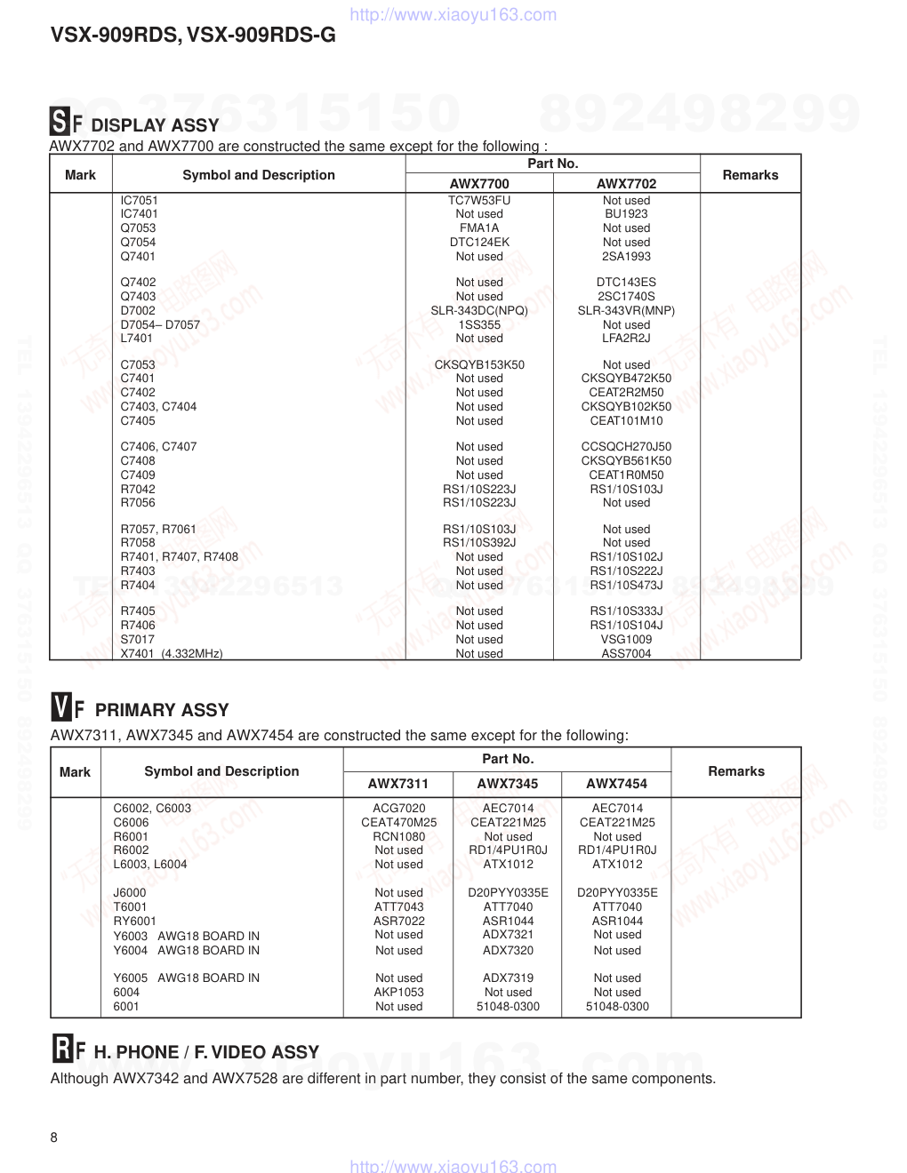 先锋PIONEER VSX-909RDS-G电路图-7 先锋PIONEER VSX-909RDS-G电路图-7