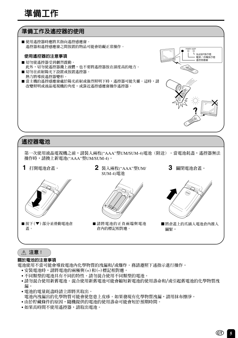 声宝LC-20E1H型液晶电视机说明书-5 声宝LC-20E1H型液晶电视机说明书-5