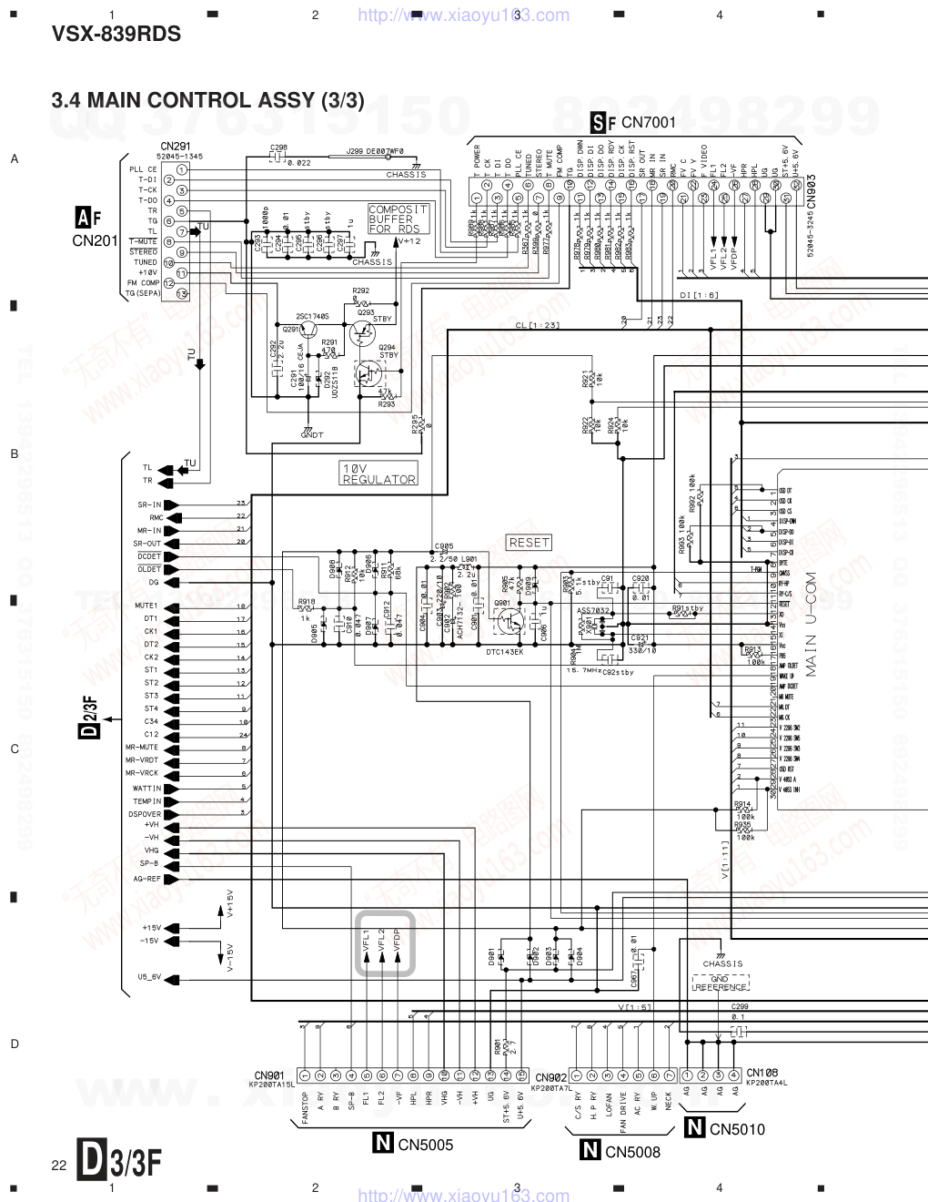 先锋PIONEER VSX-839RDS电路图-9 先锋PIONEER VSX-839RDS电路图-9
