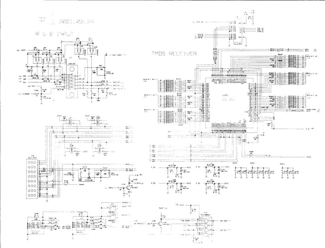 LG LM295B显示器电路原理图-1 LG LM295B显示器电路原理图-1