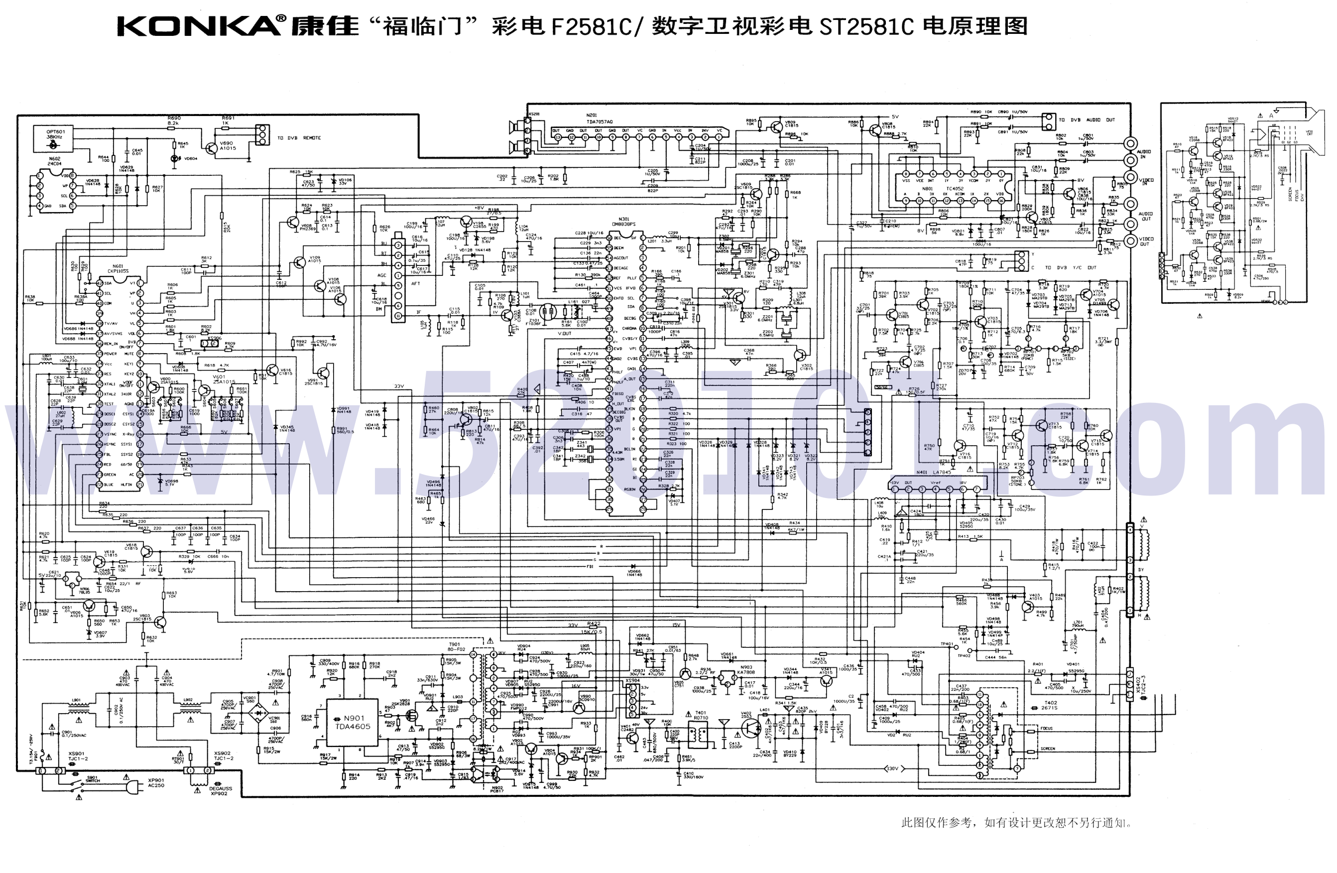 康佳F2581C  ST2581C彩电图纸-0